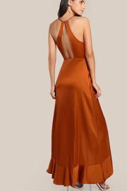 halter-burnt-orange-long-prom-dress-with-flounced-trim-1