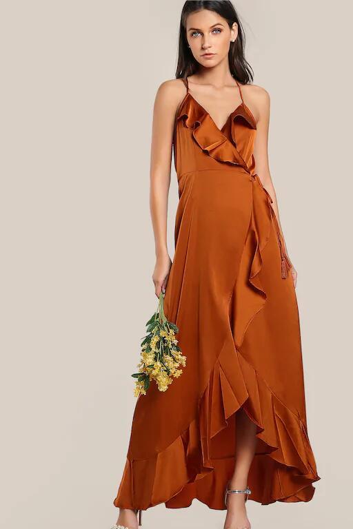 halter-burnt-orange-long-prom-dress-with-flounced-trim