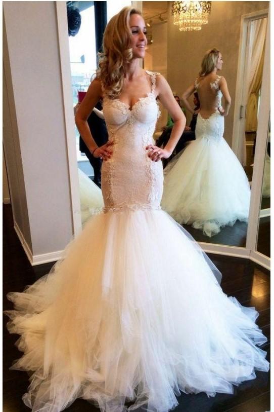 illusion-back-mermaid-wedding-dresses-with-lace-bodice