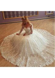illusion-lace-long-sleeves-wedding-gown-vestido-de-boda-1