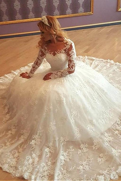 illusion-lace-long-sleeves-wedding-gown-vestido-de-boda