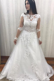 illusion-long-sleeves-bridal-dresses-lace-beaded-bodice