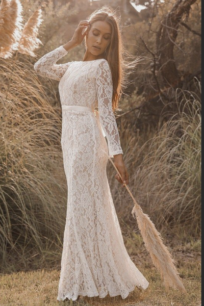 lace-full-sleeves-bride-dresses-with-boat-neck