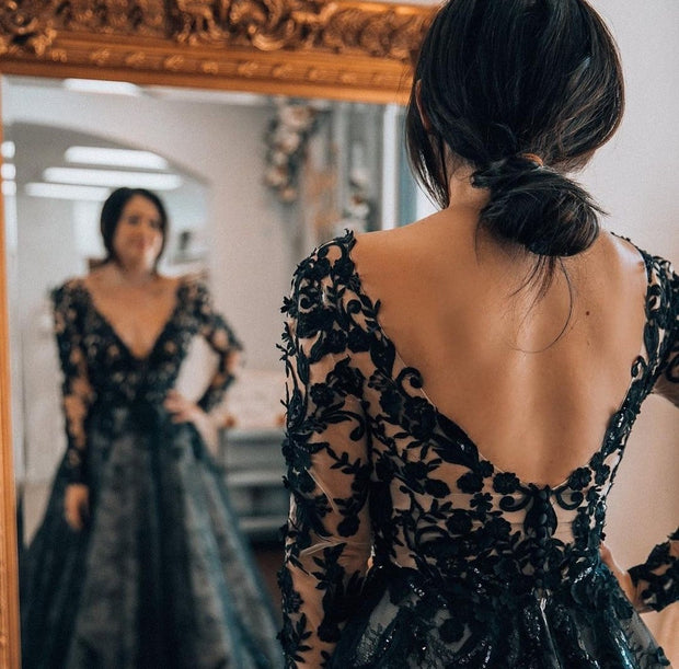lace-long-sleeve-dark-navy-prom-dinner-gown-online-1