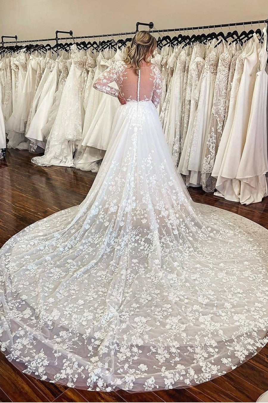 lace-long-sleeve-wedding-dress-with-cathedral-train