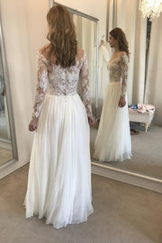 lace-long-sleeves-beach-bride-dresses-with-slit-side-1