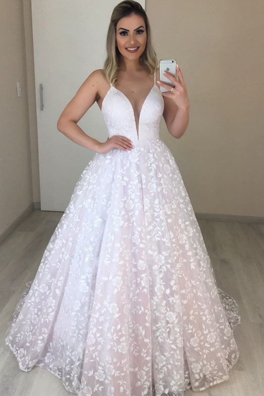 Lace Open Back Wedding Dresses 2020 vestido de noiva de renda