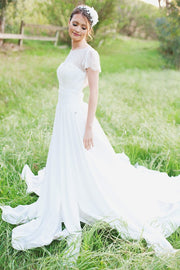 lace-short-sleeves-bride-dress-with-chiffon-skirt-1