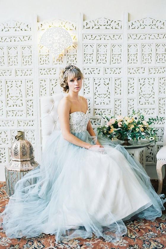 lace-strapless-wedding-gown-dusty-blue-tulle-skirt