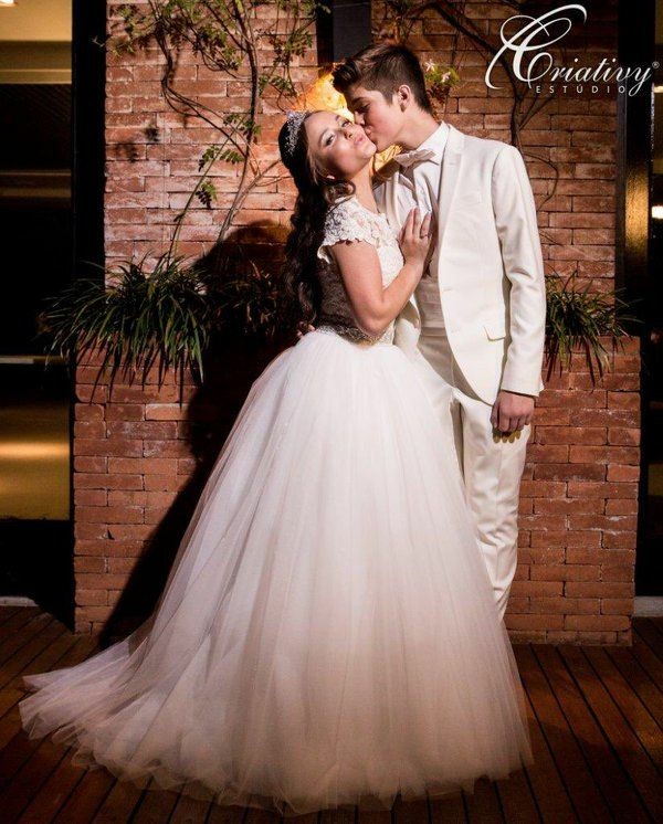 Lace Tulle Skirt Outdoor Wedding Gown Princess Bridal Dresses