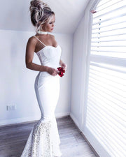 lace&satin-white-prom-dresses-with-thin-straps