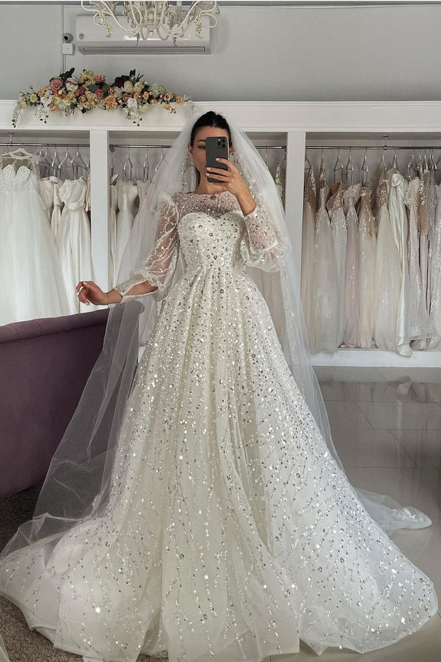 long-sleeves-beaded-wedding-dresses-2023