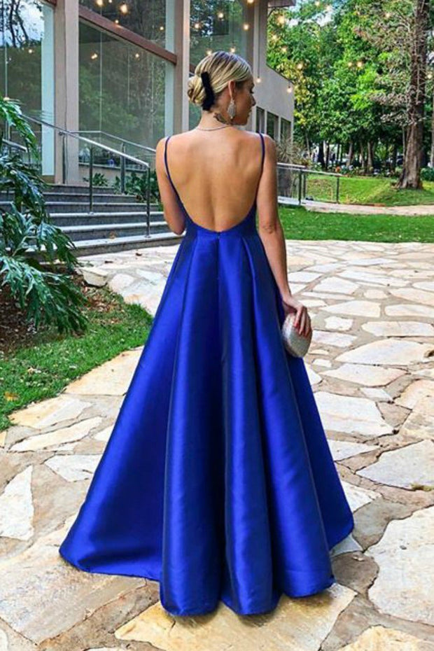 low-back-royal-blue-satin-formal-dresses-with-deep-v-neckline-1