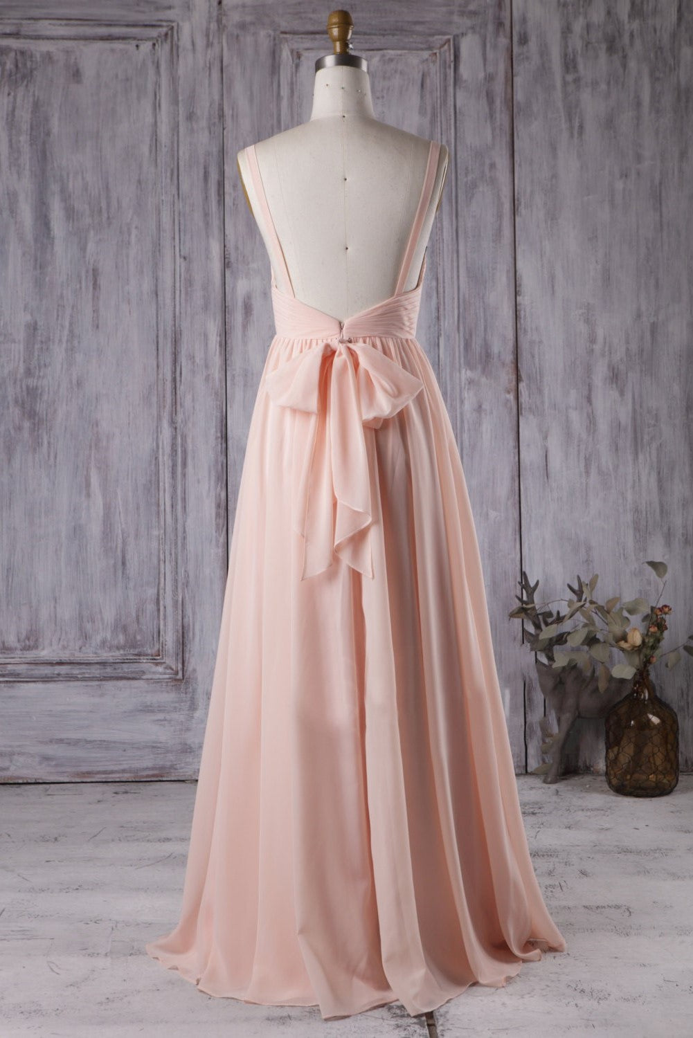 modern-a-line-blush-chiffon-wedding-guests-dress-with-straps-1