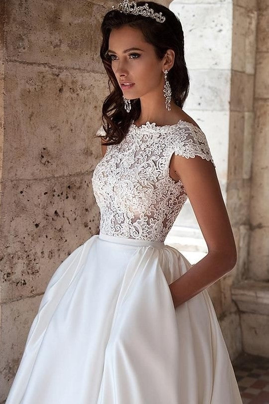 modern-a-line-lace-satin-wedding-gown-with-pockets-1