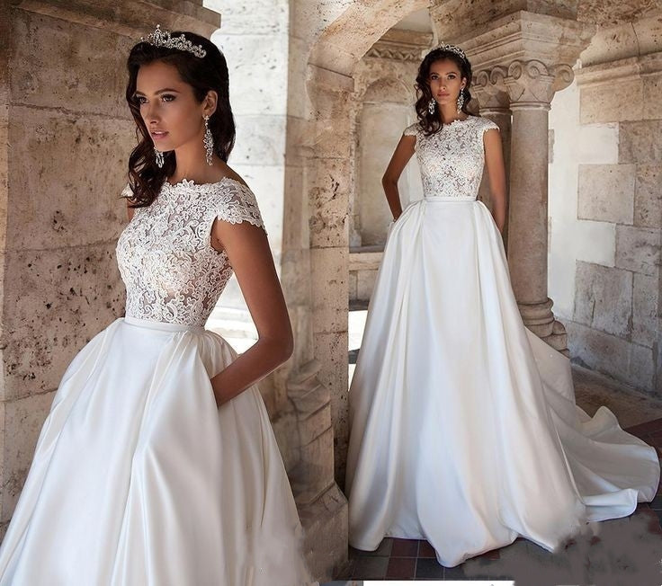modern-a-line-lace-satin-wedding-gown-with-pockets-2
