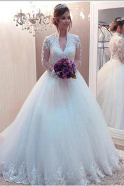 modest-bridal-gown-with-see-through-long-sleeves-marriage-dress