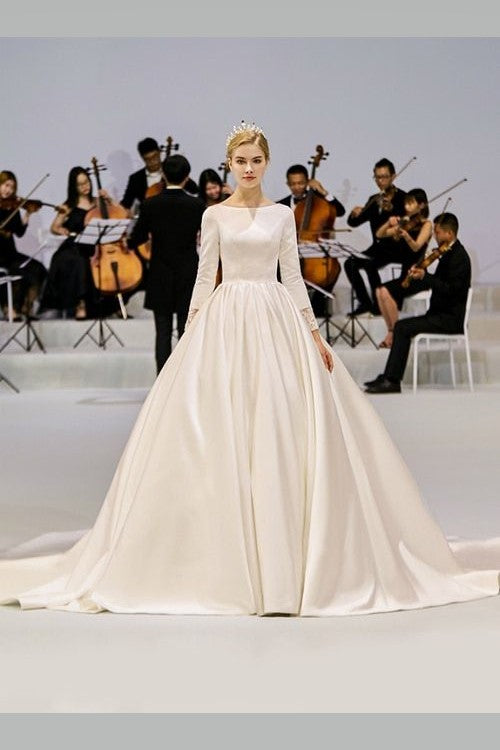 modest-satin-bridal-gowns-wedding-long-sleeves-vestido-de-novia