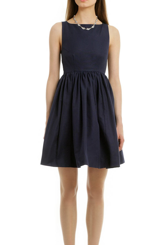 navy-blue-bridesmaid-dresses-short-wedding-party-gowns