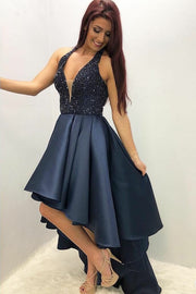 navy-blue-high-low-prom-dress-with-beaded-bodice