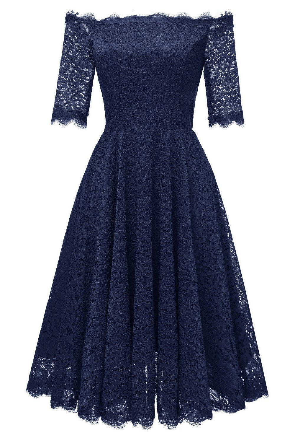 off-the-shoulder-dark-blue-bridesmaid-wedding-guest-dress-with-sleeves