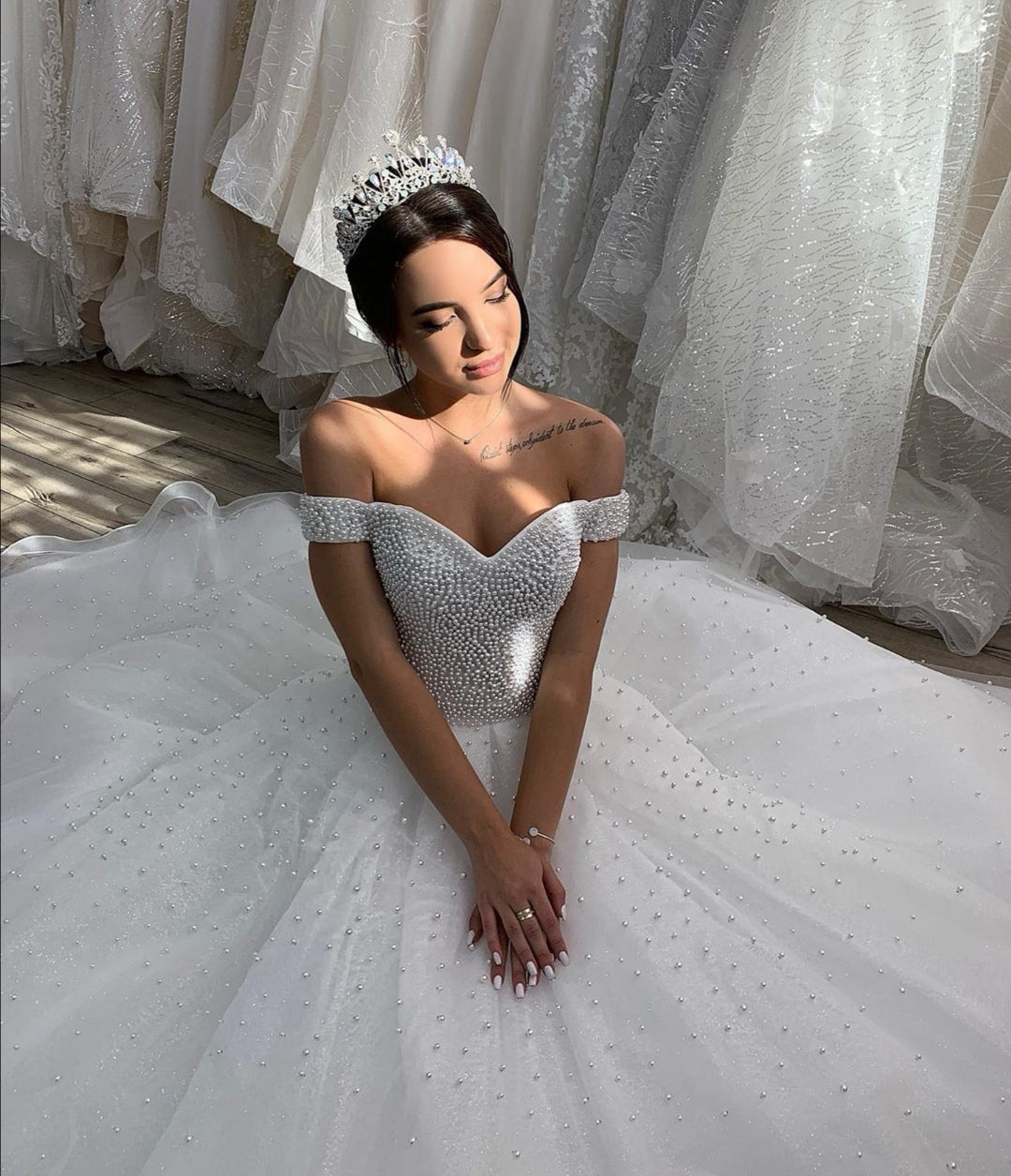 off-the-shoulder-pearls-princess-wedding-gown-cathedral-train-2