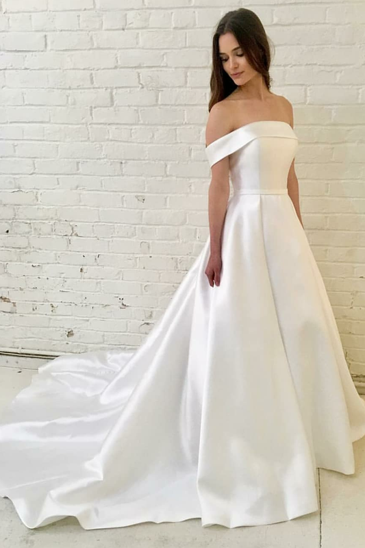 off-the-shoulder-satin-bridal-wedding-gowns-with-off-the-shoulder-neckline