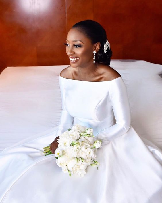 off-the-shoulder-sleeves-satin-white-bridal-dress-for-nigeria-2