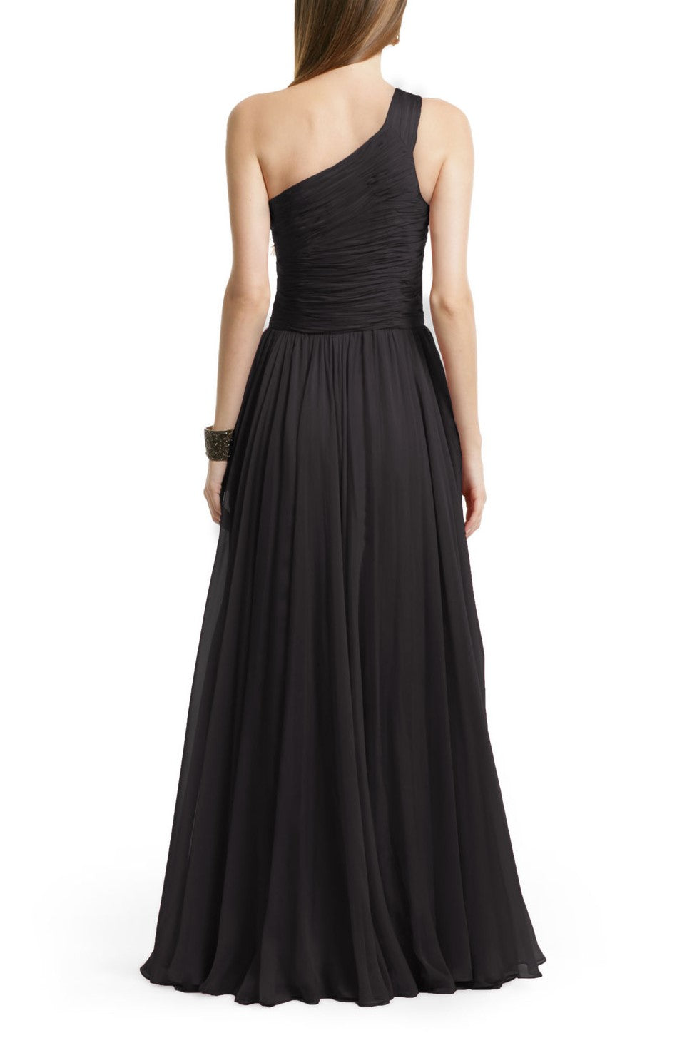one-shoulder-floor-length-black-prom-dress-chiffon-skirt-1