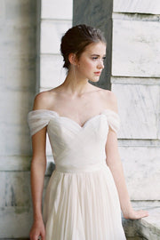 pleated-off-the-shoulder-ivory-wedding-dress-with-chiffon-skirt-1