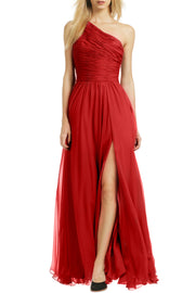 pleated-single-shoulder-red-prom-gown-with-high-thigh-slit
