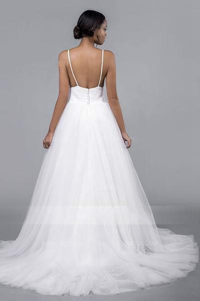 pleated-tulle-wedding-bridal-dresses-with-spaghetti-straps-1