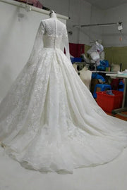 princess-ball-gown-lace-wedding-dress-with-long-sleeves-2