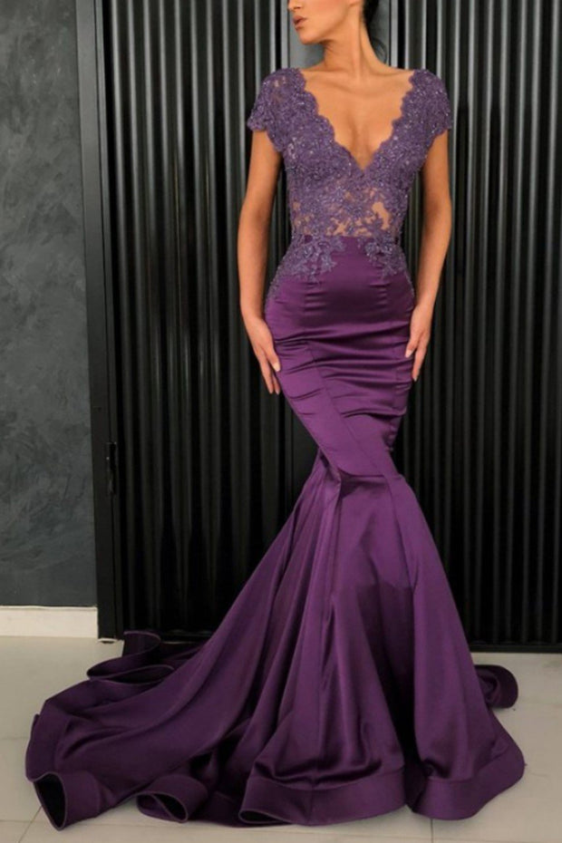 purple-mermaid-mother-of-the-bride-lace-dresses-with-sleeves