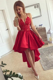 red-lace-hi-lo-prom-dresses-with-satin-skirt-vestidos-2