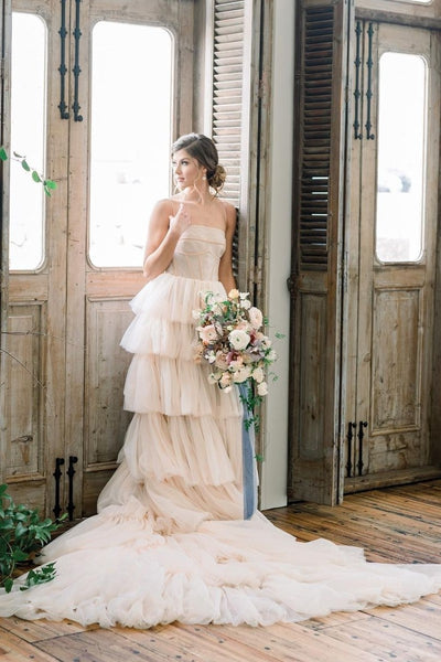 romantic-a-line-tiered-tulle-wedding-dresses-for-women