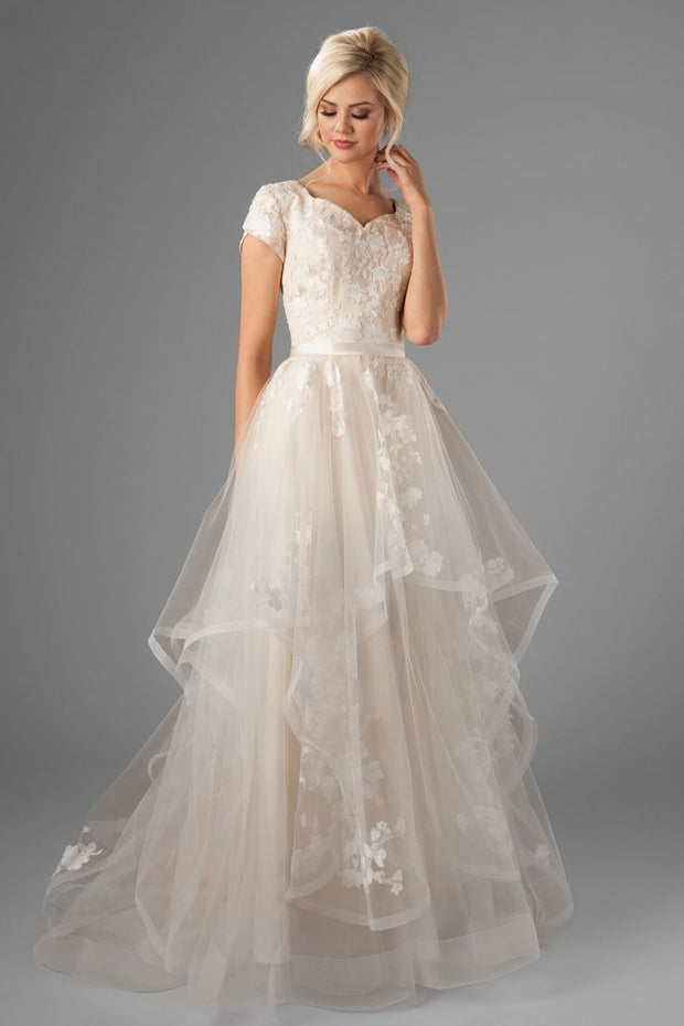romantic-horsehair-lace-wedding-gown-with-short-sleeves-2