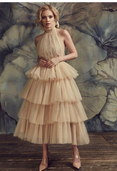 ruch-bodice-champagne-prom-dress-with-tulle-tiered-skirt
