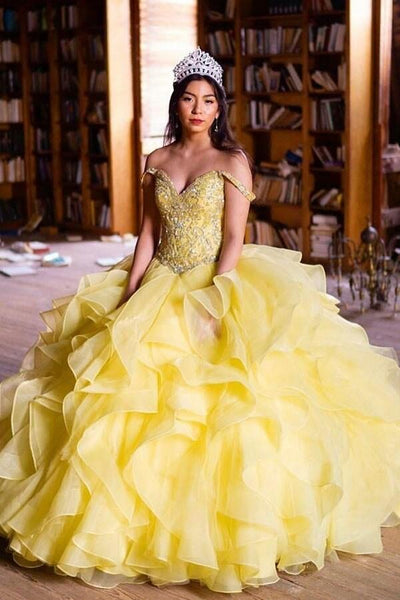 ruffled-organza-yellow-quinceanera-dress-ball-gown-rhinestones-off-the-shoulder-bodice