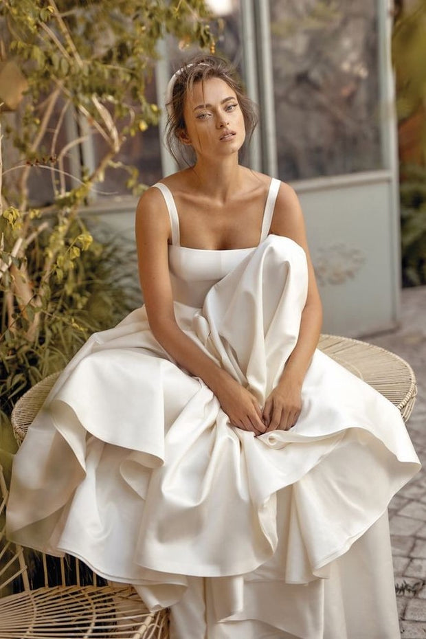 satin-a-line-square-neck-bridal-gown-with-sweep-train