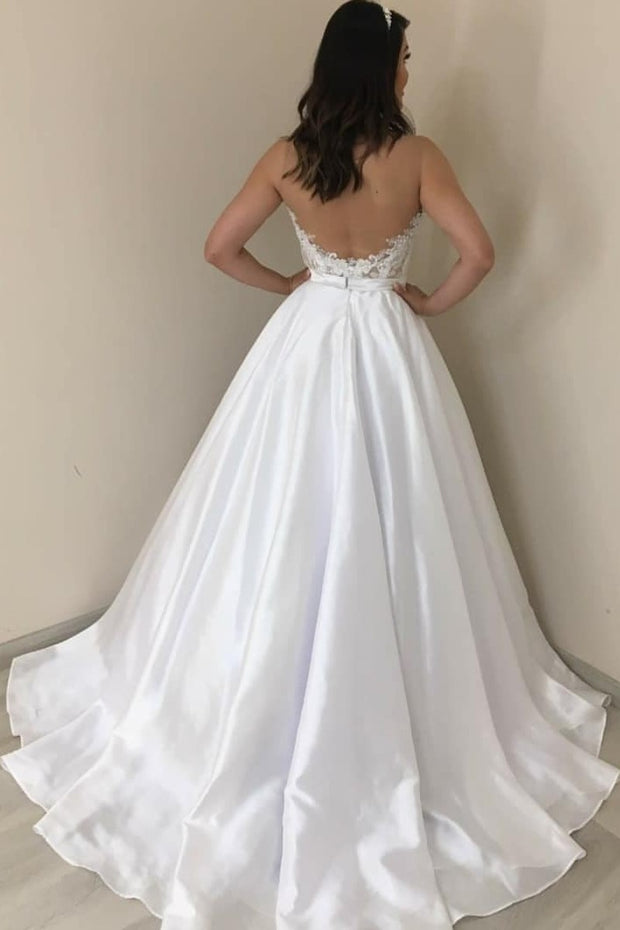 satin-bride-backless-wedding-dress-with-lace-strapless-corset-1