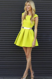 satin-neon-yellow-homecoming-dresses-with-belt-2