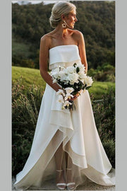 satin-over-organza-strapless-bridal-dress-high-low-skirt