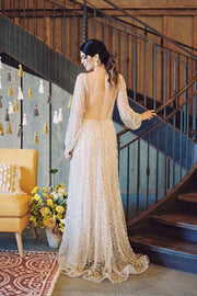sheer-sleeves-sequin-bridal-gowns-with-v-neckline-1