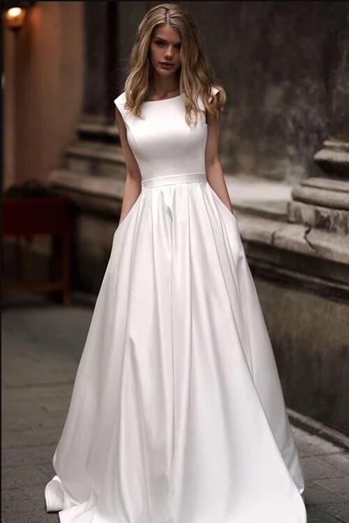 simple-long-satin-a-line-wedding-dresses-with-pockets-1