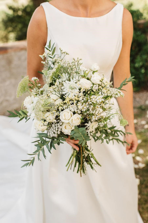 simple-long-train-garden-wedding-gown-with-boat-neck-2