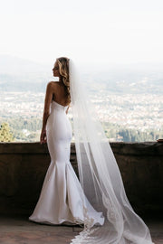 simple-satin-fit-flare-bridal-gowns-with-illusion-neck-1