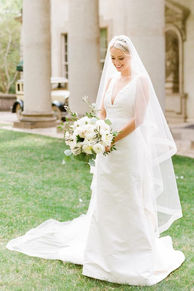 simple-satin-garden-bridal-dresses-with-ruffles-train