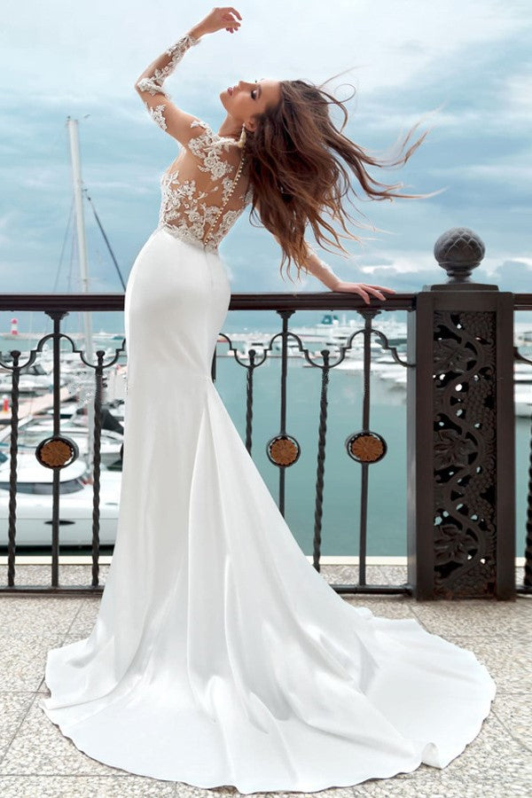 simple-sheath-wedding-dress-with-lace-and-long-sleeves-1