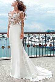 simple-sheath-wedding-dress-with-lace-and-long-sleeves